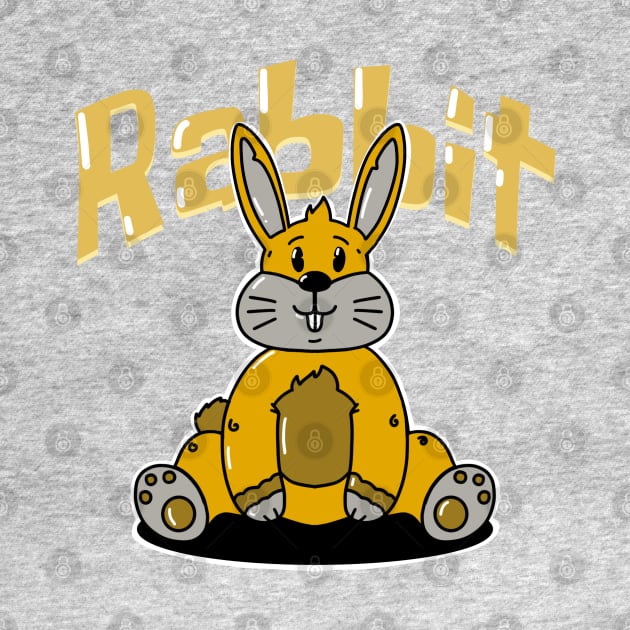 Tired Funny Cute Rabbit by RiyanRizqi